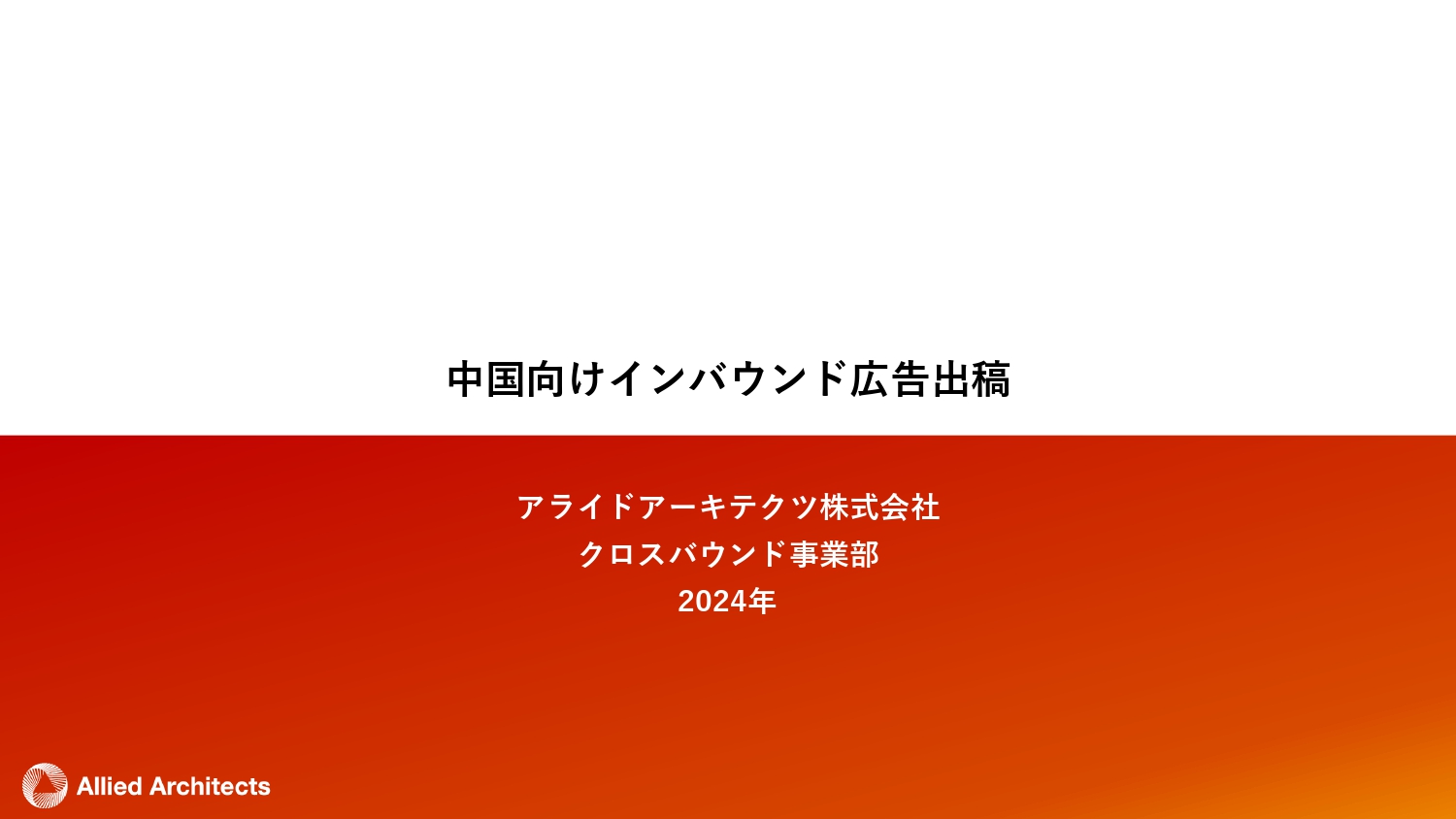 中国向けインバウンド広告出稿